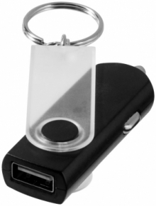 Brelok Swivel z ładowarką samochodową USB