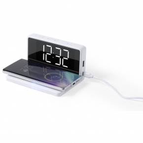 Ładowarka bezprzewodowa 5W, zegar na biurko z budzikiem