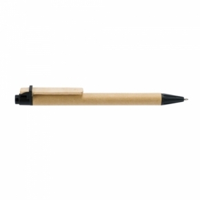 Długopis tekturowy z drewnianym klipsem