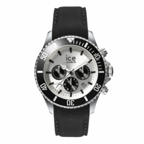 Zegarek z chronografem ICE steel-Black-Large-CH(L)