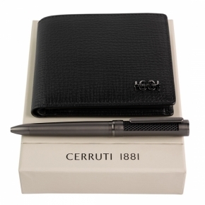 Set CERRUTI 1881 (ballpoint pen & money wallet)